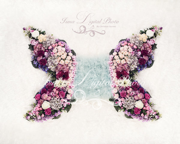 Butterfly flower - Digital backdrop /background