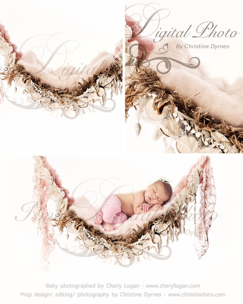 Wood hammock 2 - Beautiful Digital background Newborn Photography Prop download