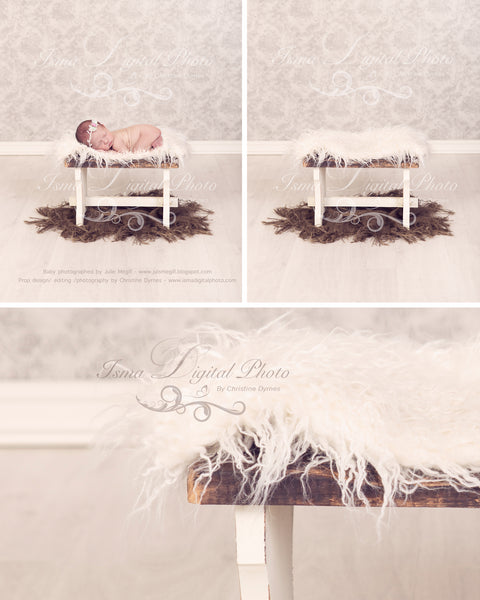 Beautiful stool - Newborn digital backdrop /background - psd with layers