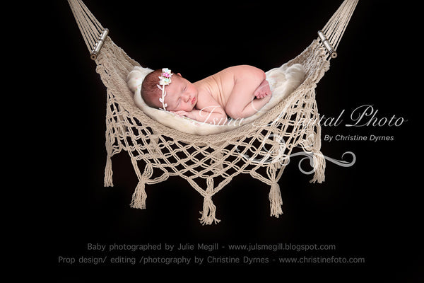 Hammock With Black Background - Beautiful Digital background Newborn Photography Prop download