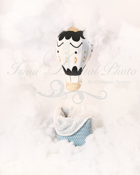 Air Balloon - Beautiful Digital background Newborn Photography Prop download