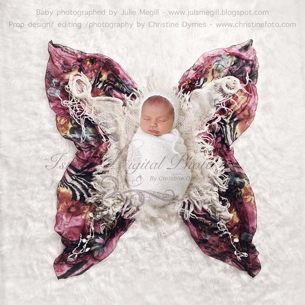 Butterfly baby - Digital backdrop /background