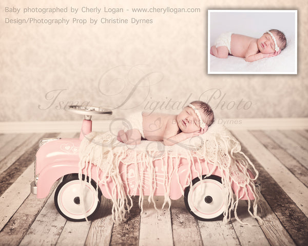 Package deal, Toy Car for Girl and Boy - Beautiful Digital Backdrop Newborn Photography Props Download, Four files included