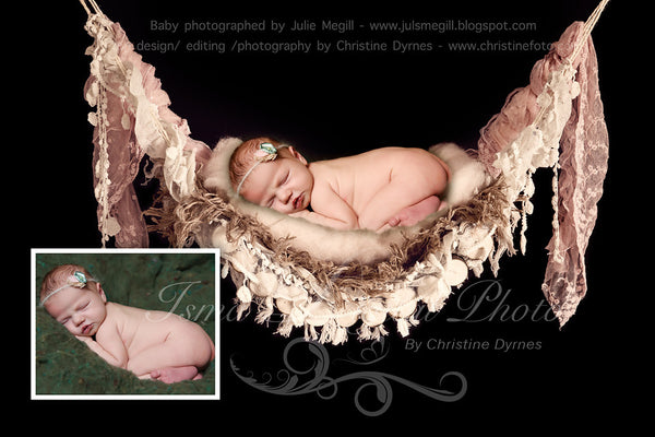 Wood hammock 3 - Beautiful Digital background Newborn Photography Prop download