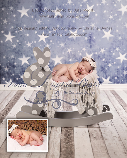 Rocking Horse With Star - Beautiful Digital background Newborn Photography Prop download