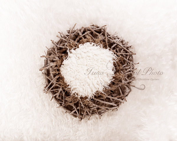 Wood nest - Digital backdrop /background - psd with layers